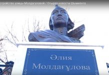 Пенсионерка из Шымкента в одиночку борется с бардаком на улице, названной в честь героини казахского народа Памятник Алие Молдагуловой в Шымкенте