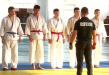 В Шымкенте выберут лучшего бойца Нацгвардии Казахстана Участники республиканских соревнований по рукопашному бою