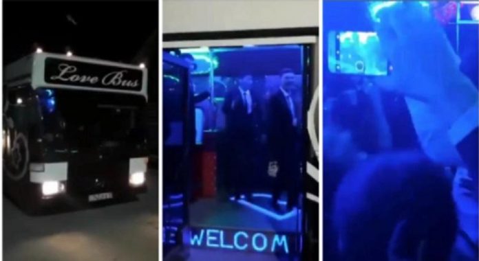 Автобус для тоев с танцполом и баром появился в Шымкенте Автобус для тоев с танцполом и баром появился в Шымкенте