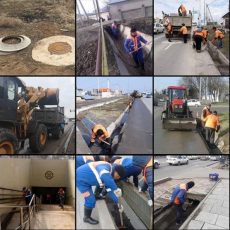 В Шымкенте устанавливаются железобетонные конструкции с антивандальными крышками благоустройство города