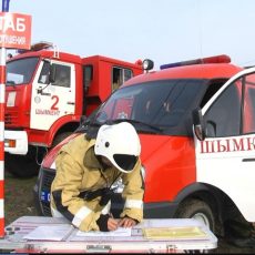 Условный пожар на рынке Алаш тушили сотрудники ДЧС