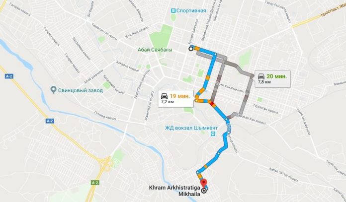 Карта - как добраться до храма на Чапаевке