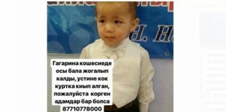 В Шымкенте пропал двухлетний ребенок В Шымкенте пропал ребенок