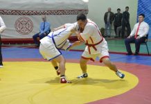 30 самых сильных палуанов встретились в Шымкенте Лучшие армейские борцы собрались в Шымкенте. Поединок