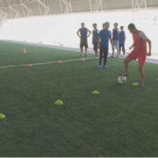 Спорткомплекс подарили юным футболистам из Шымкента Спорткомплекс подарили юным футболистам из Шымкента