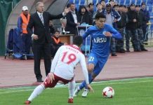 Шымкентский «Кыран» выиграл у «Алтай» из Семея со четом 1:0 Шымкентский «Кыран» выиграл «Алтай» из Семея 1:0