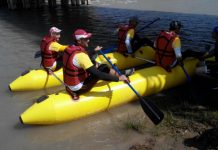 Южане попробовали свои силы в ежегодном заплыве по реке Арысь