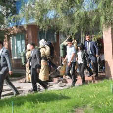В здании ЮКПФ АО «КазТрансГаз Аймак» эвакуировали людей В здании ЮКПФ АО "КазТрнансГаз Аймак" эвакуировали людей