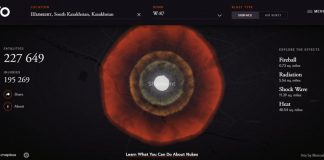 В Интернете появился симулятор ядерной бомбардировки В Интернете появился симулятор ядерной бомбардировки