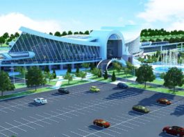 Новый железнодорожный вокзал в Шымкенте