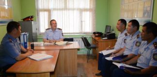 В Туркестане снизились кражи чужого имущества Участковые полицейские Туркестана