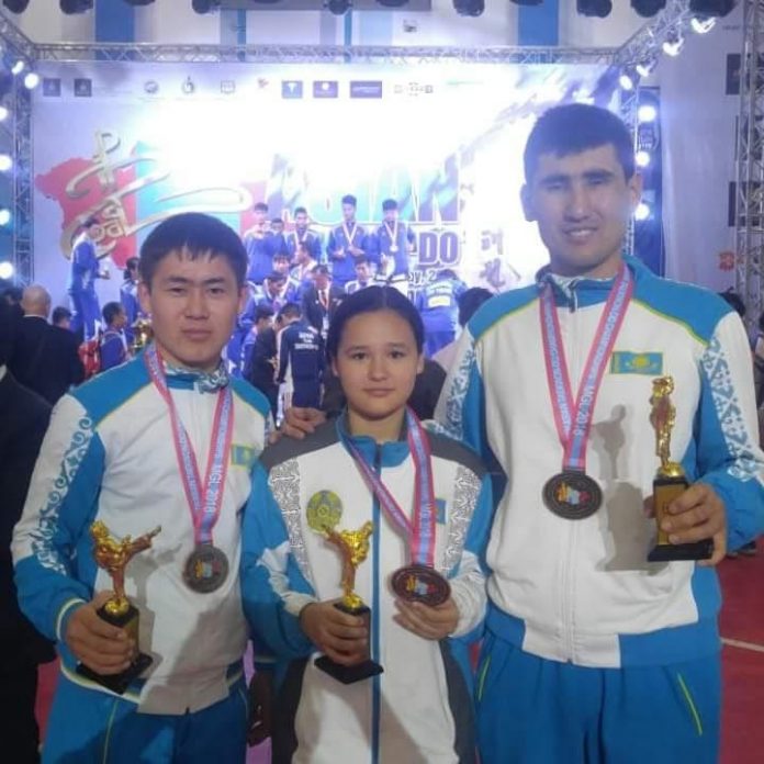 Три бронзы привезли в Шымкент участники Чемпионата Азии по таэквондо ITF