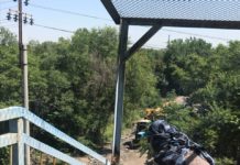 В Шымкенте приступили к демонтажу моста в районе бывшего свинцового завода Демонтаж моста на свинцовом заводе