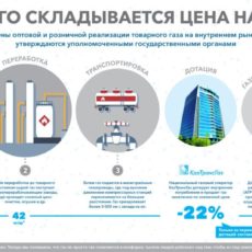 Из чего складывается цена на газ в ЮКО