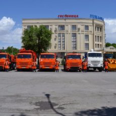 Для Туркестана выделили специальную технику для очистки территории техника для очистки территории