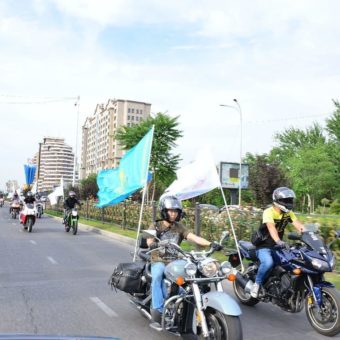 Мотопробег в честь города-миллионника 