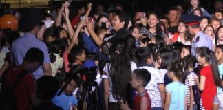 Со статусом миллионника Шымкент поздравил Айкын Толепберген