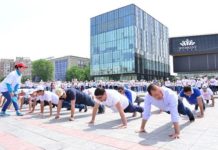 Мировой спортивный рекорд побили в Шымкенте миллион отжиманий