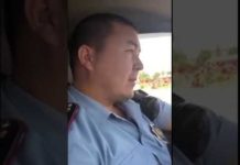 Сотрудник полиции наказан за нарушение правил дорожного движения в Шымкенте Сотрудник полиции наказан за нарушение правил дорожного движения в Шымкенте