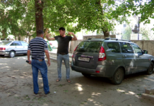 Упавшая ветка едва не сделала двух детей инвалидами в Шымкенте и рухнула на авто