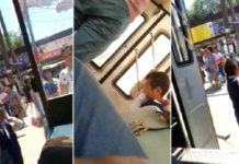 Мальчик в 45-градусную жару работает кондуктором в Шымкенте