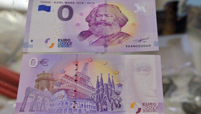 сувенирные купюры евро