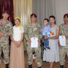 В Шымкенте встретили бойцов, получивших краповые береты