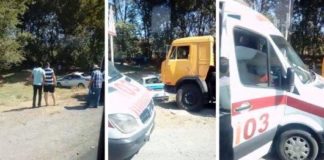 В Шымкенте в ДТП попала патрульная машина полиции