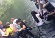 Китаец попытался сделать селфи и обрушил мост