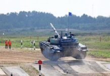 Второй казахстанский экипаж финишировал первым в заезде индивидуальной гонки конкурса «Танковый биатлон»