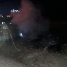В Туркестанской области автомобиль снес газопровод и сгорел В Туркестанской области автомобиль снес газопровод и сгорел