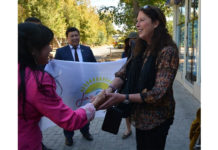 В Туркестанскую область прибыли волонтеры из США волонтеры из США