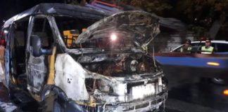 В Шымкенте сгорела пассажирская «ГАЗель»