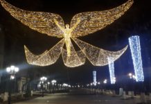 Над Шымкентом воспарил ангел У Шымкента теперь есть свой ангел