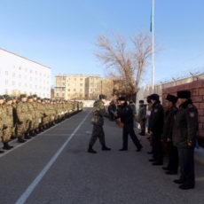 В Шымкенте проводили отслуживших гвардейцев в запас В Шымкенте проводили отслуживших гвардейцев в запас