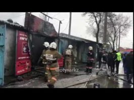 Два СТО и автомобиль сгорели в Шымкенте