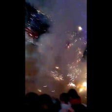 Взрыв петард на детском утреннике: в Сети появилось видео