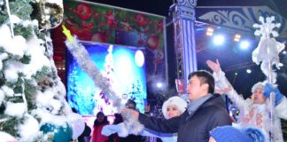 Аким Шымкента зажег главную городскую елку