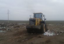 В Шардаре за один день ликвидировали стихийную мусорную свалку