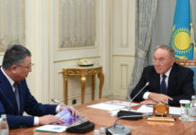 Нурсултан Назарбаев встретился с Жансеитом Туймебаевым Нурсултан Назарбаев встретился с Жансеитом Туймебаевым
