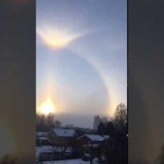 Видео с уникальным Рождественским утром и радугой бьет рекорды просмотров