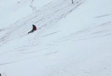 Экстремальный трюк в горах едва не стоил горнолыжнику жизни лыжник