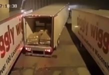 Ужасно паркующийся дальнобойщик развеселил Сеть фура