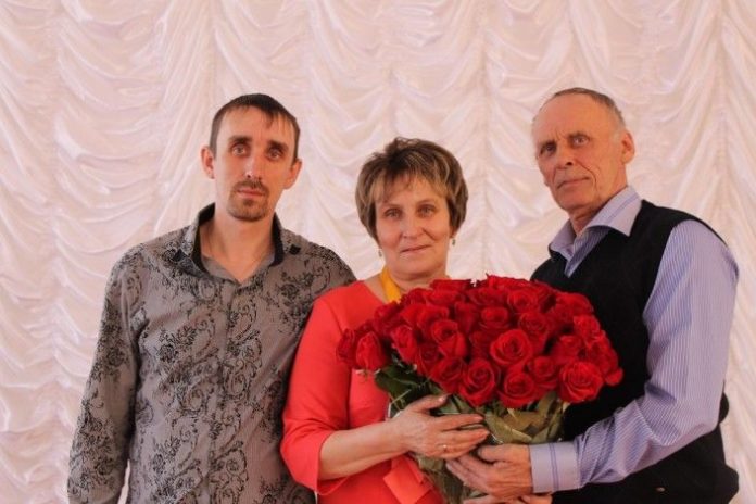 С сыном Дмитрием и мужем Владимиром 