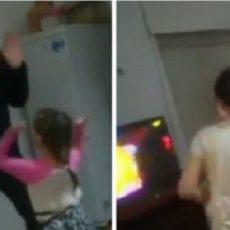 «Когда папа пришел с работы»: танец отца и детей растрогал казахстанцев танец отца и детей