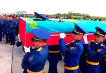 В Шымкенте простились с майором Сабыром Токбаевым, погибшим при крушении вертолета В Шымкент доставили останки майора Сабыра Токбаева, погибшего при крушении вертолета