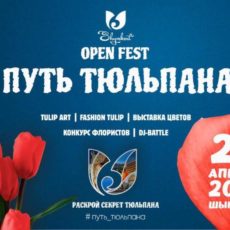 27 апреля 2019 года в Шымкенте пройдет фестиваль «Путь тюльпана»