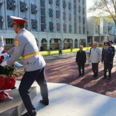 Шымкентские полицейские почтили память погибшего коллеги