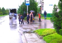 Жители Шымкента жалуются на отсутствие остановок в городе Жители Шымкента жалуются на отсутствие остановок в городе