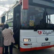 Завезенные в Шымкент автобусы начнут курсировать по новым маршрутам автобус №150